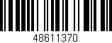 Código de barras (EAN, GTIN, SKU, ISBN): '48611370'