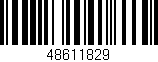 Código de barras (EAN, GTIN, SKU, ISBN): '48611829'
