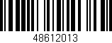 Código de barras (EAN, GTIN, SKU, ISBN): '48612013'