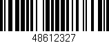Código de barras (EAN, GTIN, SKU, ISBN): '48612327'