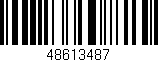 Código de barras (EAN, GTIN, SKU, ISBN): '48613487'