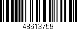 Código de barras (EAN, GTIN, SKU, ISBN): '48613759'