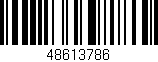 Código de barras (EAN, GTIN, SKU, ISBN): '48613786'