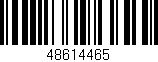 Código de barras (EAN, GTIN, SKU, ISBN): '48614465'