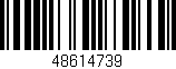 Código de barras (EAN, GTIN, SKU, ISBN): '48614739'