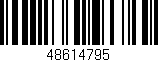 Código de barras (EAN, GTIN, SKU, ISBN): '48614795'