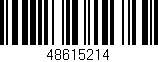 Código de barras (EAN, GTIN, SKU, ISBN): '48615214'