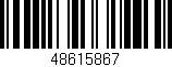 Código de barras (EAN, GTIN, SKU, ISBN): '48615867'