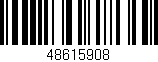Código de barras (EAN, GTIN, SKU, ISBN): '48615908'