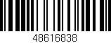 Código de barras (EAN, GTIN, SKU, ISBN): '48616838'
