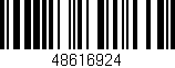 Código de barras (EAN, GTIN, SKU, ISBN): '48616924'