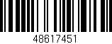 Código de barras (EAN, GTIN, SKU, ISBN): '48617451'