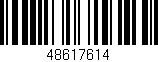 Código de barras (EAN, GTIN, SKU, ISBN): '48617614'