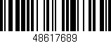 Código de barras (EAN, GTIN, SKU, ISBN): '48617689'