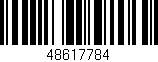 Código de barras (EAN, GTIN, SKU, ISBN): '48617784'