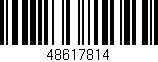 Código de barras (EAN, GTIN, SKU, ISBN): '48617814'
