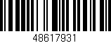 Código de barras (EAN, GTIN, SKU, ISBN): '48617931'