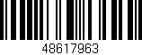 Código de barras (EAN, GTIN, SKU, ISBN): '48617963'