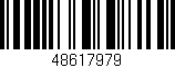 Código de barras (EAN, GTIN, SKU, ISBN): '48617979'