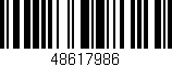 Código de barras (EAN, GTIN, SKU, ISBN): '48617986'