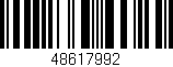 Código de barras (EAN, GTIN, SKU, ISBN): '48617992'