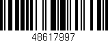Código de barras (EAN, GTIN, SKU, ISBN): '48617997'