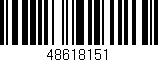 Código de barras (EAN, GTIN, SKU, ISBN): '48618151'