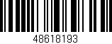 Código de barras (EAN, GTIN, SKU, ISBN): '48618193'