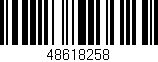 Código de barras (EAN, GTIN, SKU, ISBN): '48618258'