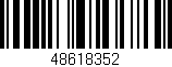 Código de barras (EAN, GTIN, SKU, ISBN): '48618352'