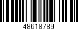 Código de barras (EAN, GTIN, SKU, ISBN): '48618789'
