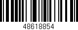 Código de barras (EAN, GTIN, SKU, ISBN): '48618854'