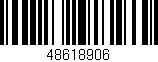 Código de barras (EAN, GTIN, SKU, ISBN): '48618906'