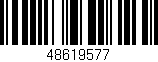 Código de barras (EAN, GTIN, SKU, ISBN): '48619577'
