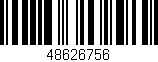 Código de barras (EAN, GTIN, SKU, ISBN): '48626756'