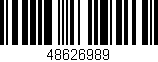 Código de barras (EAN, GTIN, SKU, ISBN): '48626989'