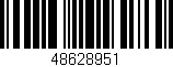 Código de barras (EAN, GTIN, SKU, ISBN): '48628951'