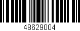 Código de barras (EAN, GTIN, SKU, ISBN): '48629004'