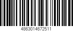 Código de barras (EAN, GTIN, SKU, ISBN): '4863014672511'