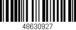 Código de barras (EAN, GTIN, SKU, ISBN): '48630927'
