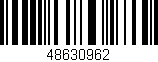 Código de barras (EAN, GTIN, SKU, ISBN): '48630962'