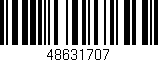 Código de barras (EAN, GTIN, SKU, ISBN): '48631707'