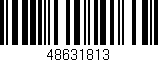 Código de barras (EAN, GTIN, SKU, ISBN): '48631813'