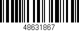 Código de barras (EAN, GTIN, SKU, ISBN): '48631867'