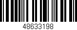 Código de barras (EAN, GTIN, SKU, ISBN): '48633198'