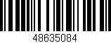 Código de barras (EAN, GTIN, SKU, ISBN): '48635084'