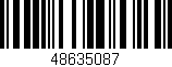 Código de barras (EAN, GTIN, SKU, ISBN): '48635087'