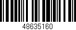 Código de barras (EAN, GTIN, SKU, ISBN): '48635160'