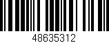 Código de barras (EAN, GTIN, SKU, ISBN): '48635312'