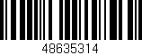 Código de barras (EAN, GTIN, SKU, ISBN): '48635314'